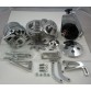 CHEVY HOLDEN GM HOTROD SBC LONG WATER PUMP PULLEYS, BRACKET KIT WITH PUMP AND ALTERNATOR