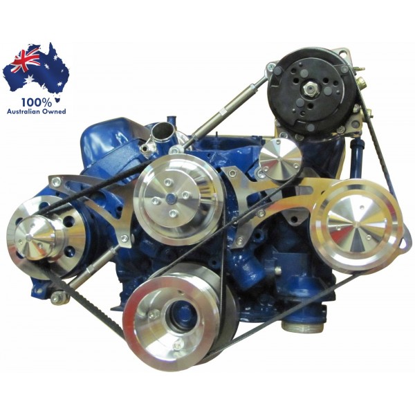 thumbnail image 2 of Speedmaster Ford 289/302 Power Steering Pump Kit, Pulley & Brackets, 1 V-Groove 2 of 5