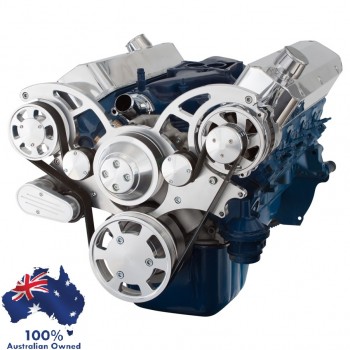 FORD FALCON MUSTANG WINDSOR 289 302 351W SERPENTINE PULLEY AND BRACKET COMPLETE KIT WITH ALTERNATOR ALL INCLUSIVE