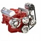 CHEVY SBC 283 350 400 SMALL BLOCK SERPENTINE CONVERSION - ALTERNATOR, AC - AIR AND POWER STEERING  LONG WATER PUMP 