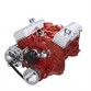 CHEVY SBC 283 350 400 SMALL BLOCK SERPENTINE CONVERSION - BILLET BRACKETS AND PULLEYS - ALTERNATOR ONLY  ELECTRIC WATER PUMP