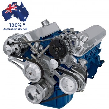 FORD FALCON MUSTANG WINDSOR 302 5.8L SERPENTINE PULLEY& BRACKET SET AIR CON&POWER STEERING