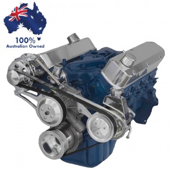 FORD FALCON MUSTANG WINDSOR 351W 5.8L SERPENTINE PULLEY AND BRACKET CONVERSION