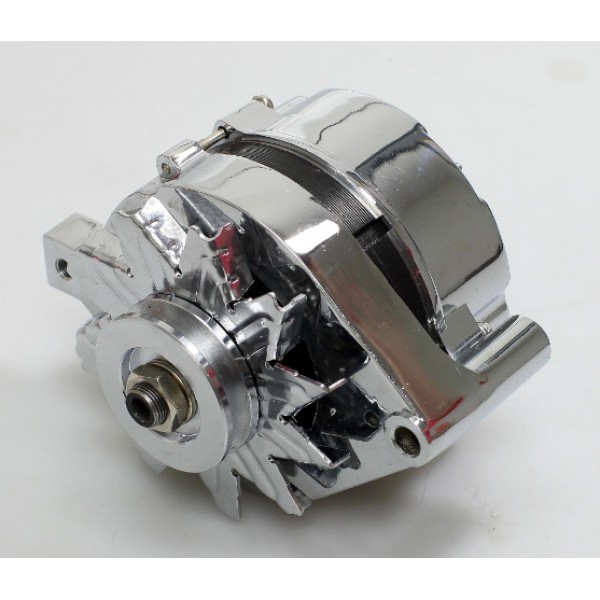 SBF FORD CHROME ALUMINUM ALTERNATOR BRACKET # 4300-C