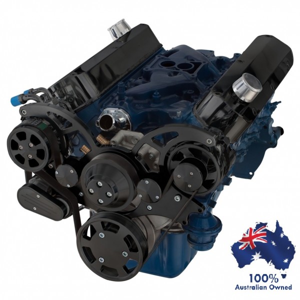 thumbnail image 2 of Speedmaster Ford 289/302 Power Steering Pump Kit, Pulley & Brackets, 1 V-Groove 2 of 5