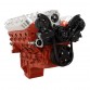 GM HOLDEN CHEVY LS 1,2,3 AND 6 ENGINE SERPENTINE KIT - ALTERNATOR ONLY PULLEY AND BRACKETS BLACK FINISH
