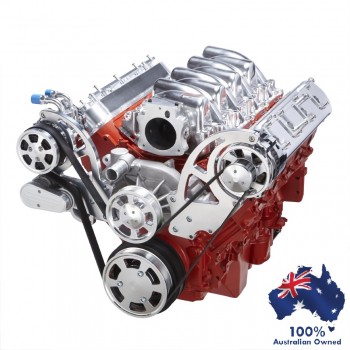 GM HOLDEN CHEVY LS 1,2,3 AND 6 ENGINE SERPENTINE KIT -  ALTERNATOR & AC AIR CONDITIONING PULLEY AND BRACKETS